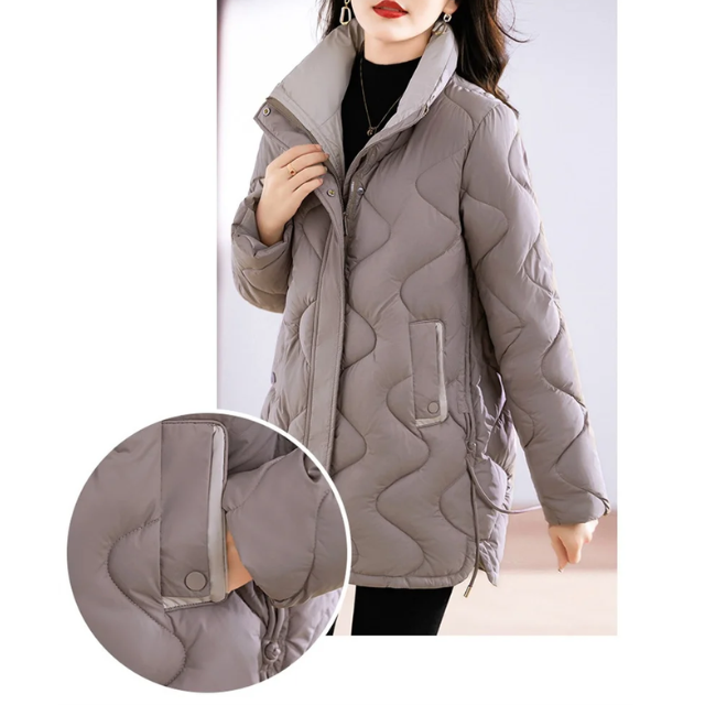 Stilla | Elegant quilted jakke med ståkrave til et smart look Ideel til efterår/vinter