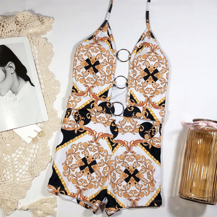 Dame Cut-Out badedragt med elegant ringdetalje og moderne design Stilla