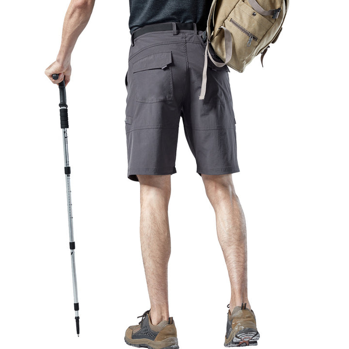 Herre multifunktionelle cargo-shorts med justerbar talje Stilla