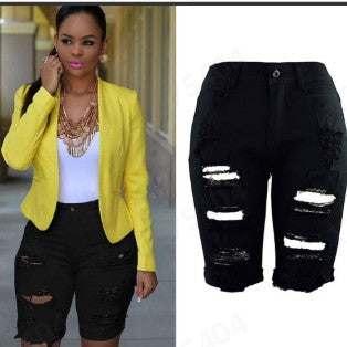 Dame Ødelagte Denim Shorts Stilla