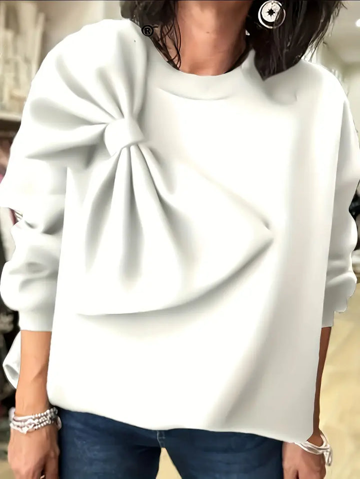 Stilla | Overdimensionerede bomulds sweater med knude