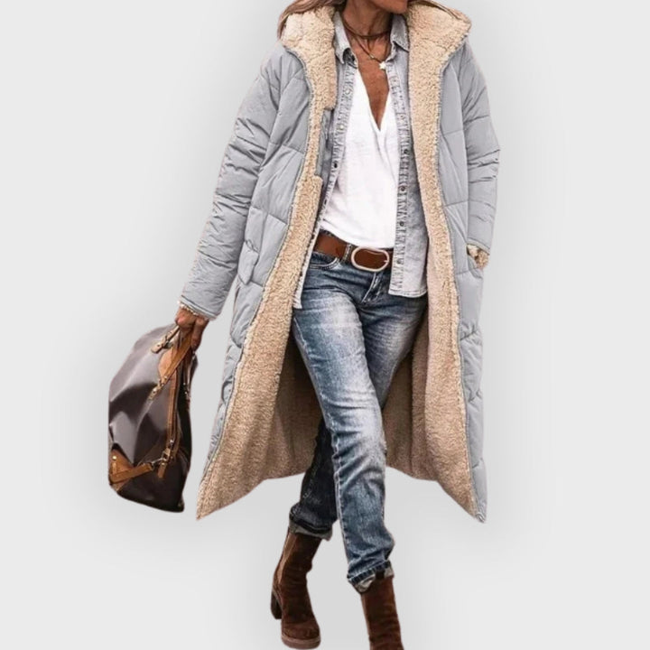 Stilla | Longline Sherpa-foreret Puffer-frakke