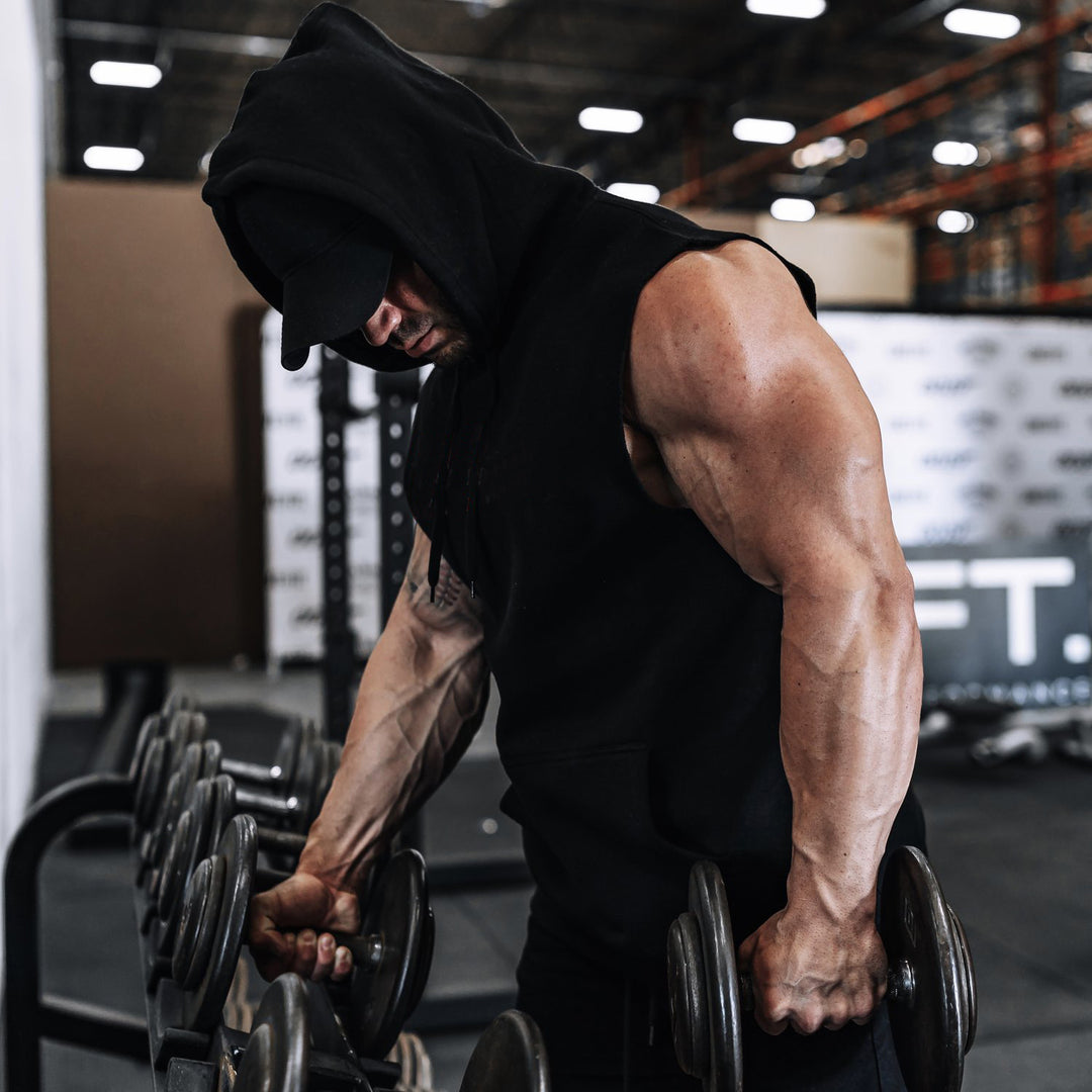 Herrer Sporty ærmeløs Hoodie Stilla