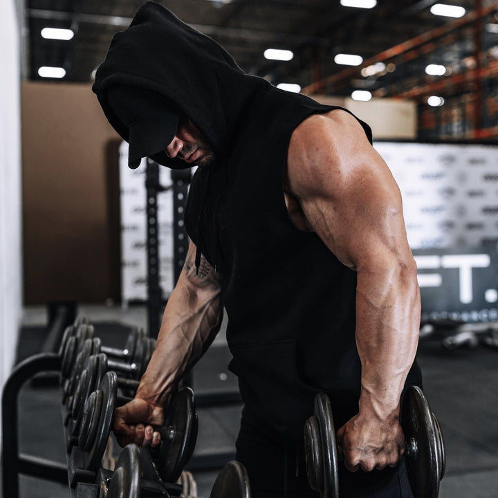 Herrer Sporty ærmeløs Hoodie Stilla