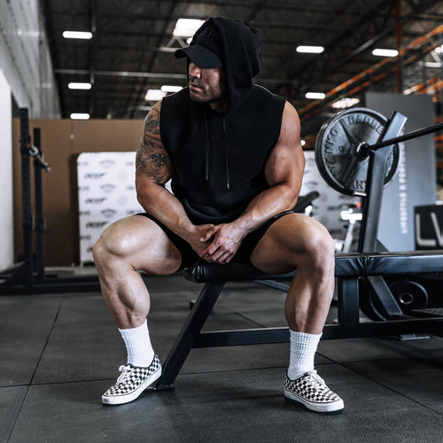 Herrer Sporty ærmeløs Hoodie Stilla