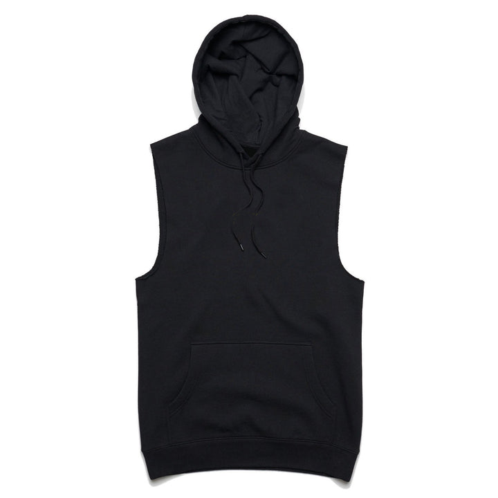 Herrer sporty ærmeløs sweatshirt med hætte og hyggelig kanguroppe lomme Stilla