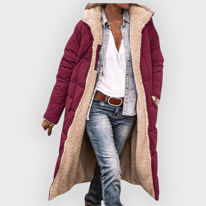Stilla | Longline Sherpa-foreret Puffer-frakke