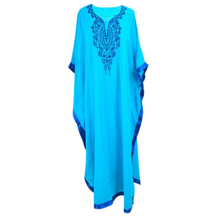 Dame elegant Strandkaftan med kunstfærdig broderi og løs pasform Stilla