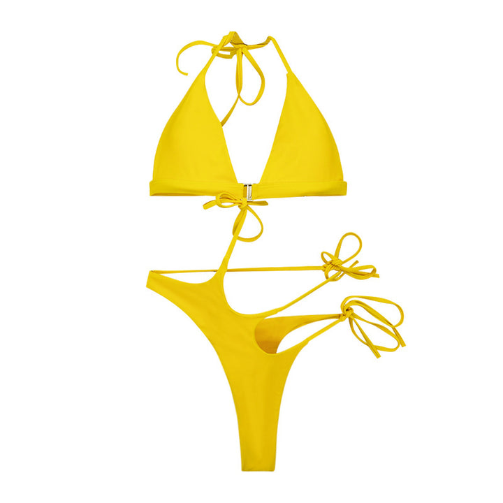 Dame triangulær bikini med moderne cut-out og raffineret binding system Skovae