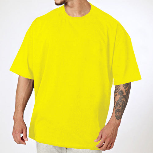 Herrer Oversized T-Shirt i højkvalitets bomuldsblanding med rund halsudskæring Stilla