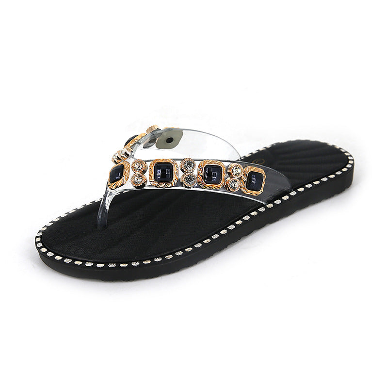 Dame Elegante Smykke-Sandaler med dekorerede Remme Stilla