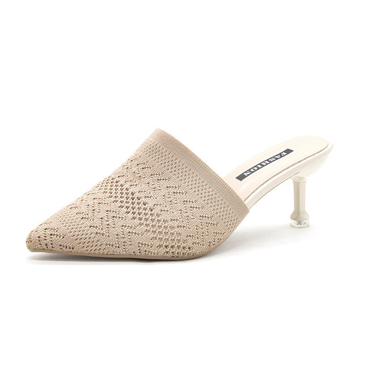 Dame Mode Mules med elegant spids og behagelig hæl Stilla