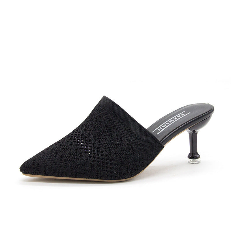 Dame Mode Mules med elegant spids og behagelig hæl Stilla