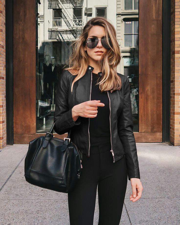 Stilla | Elegant Sort, Blødt Læder, Raffineret Forarbejdning Perfekt til Aftener Ude