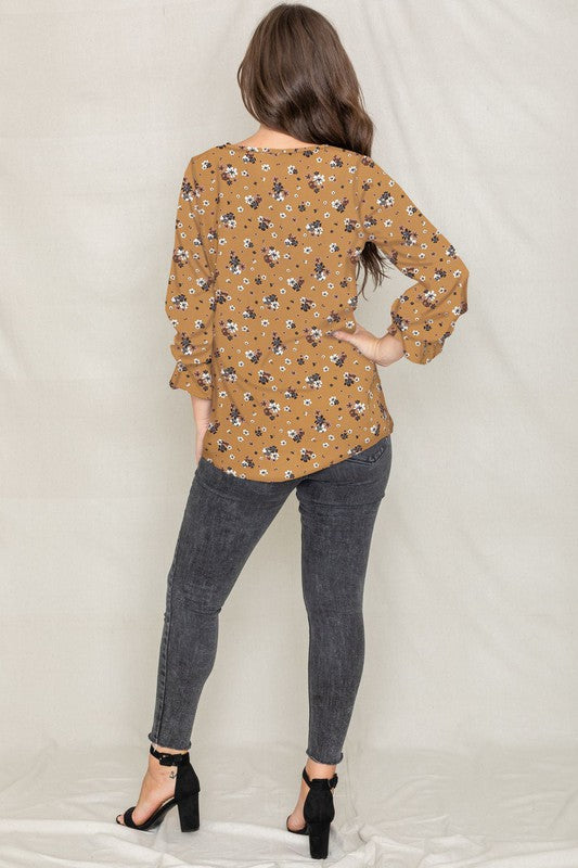 Stilla | Floral Flæseærme Tunika