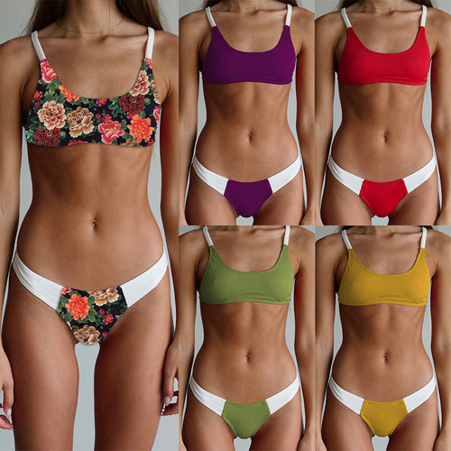 Dame bikinisæt med moderne design og justerbare stropper Stilla