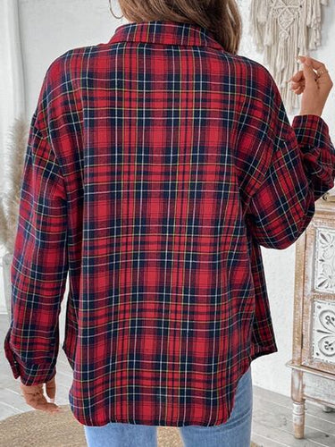 Skovae | Checkered Button-Up Langærmet Bluse