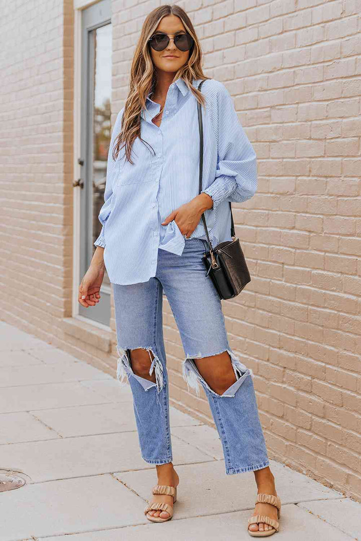 Stilla | Lantern Sleeve Krave Skjorte