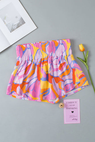Stilla | Print Elastisk Talje Høj Talje Shorts