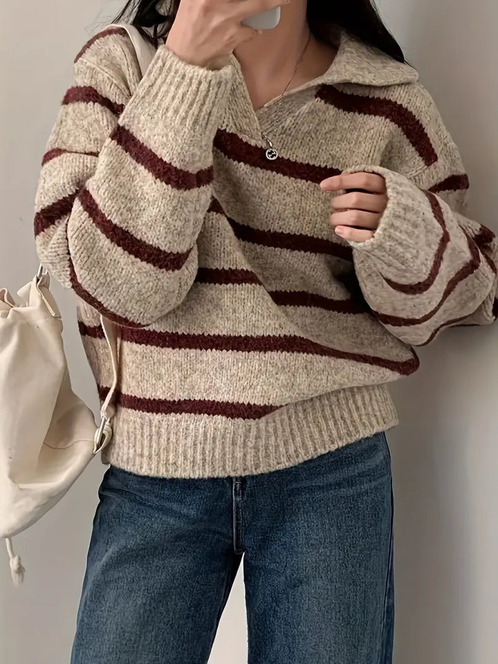 Stilla | V Udsnit Sweater Af Strik
