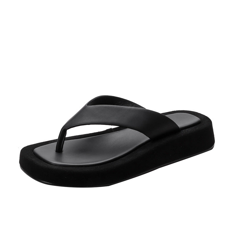 Dame moderne flip-flops med behagelig प्लेट्फ़ोर्म Stilla