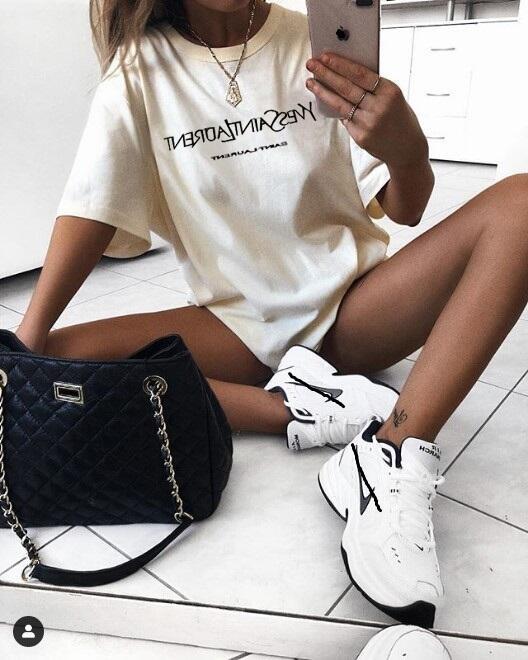 Dame Oversized T-Shirt Stilla
