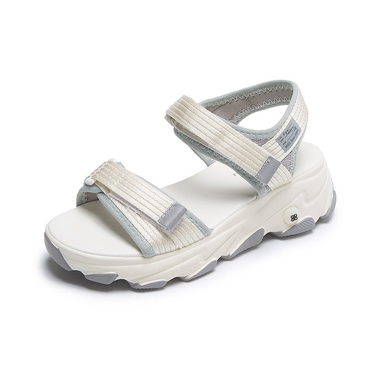 Dame Komfort-sandaler med justerbar velcro og skridsikker sål Stilla