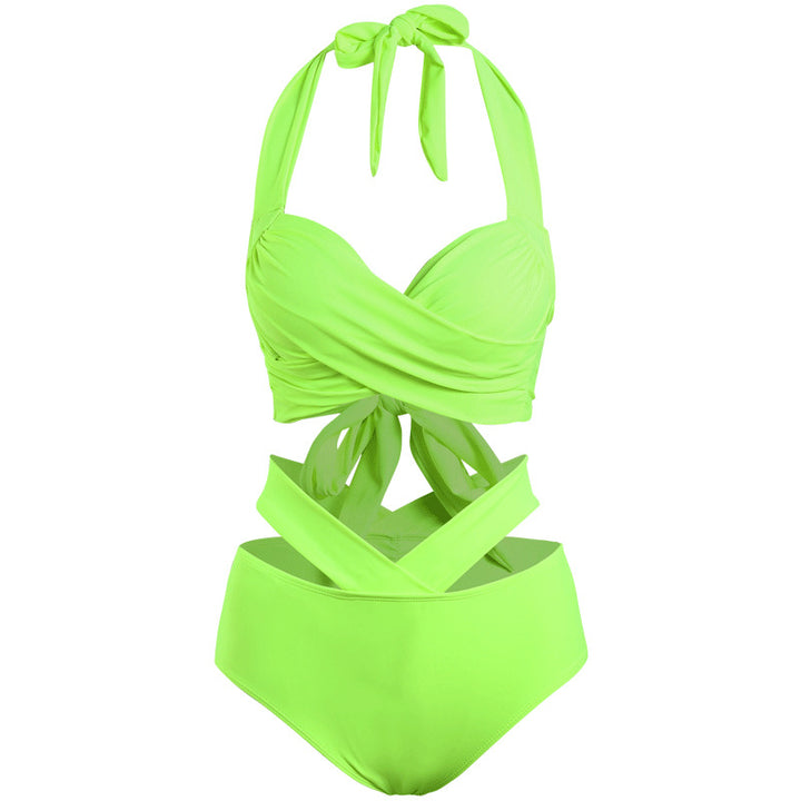 Dame bikini sæt med elegant indpakningsdesign og innovative stropdetaljer Stilla