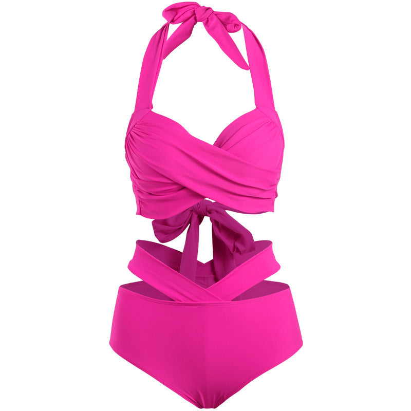 Dame bikini sæt med elegant indpakningsdesign og innovative stropdetaljer Stilla