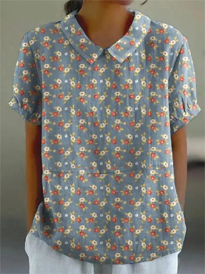 Stilla | Bluse Dame Med Blomstertryk