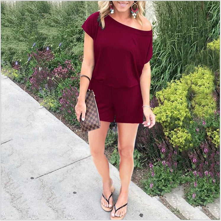 Damer casual one-piece med off-shoulder design Stilla