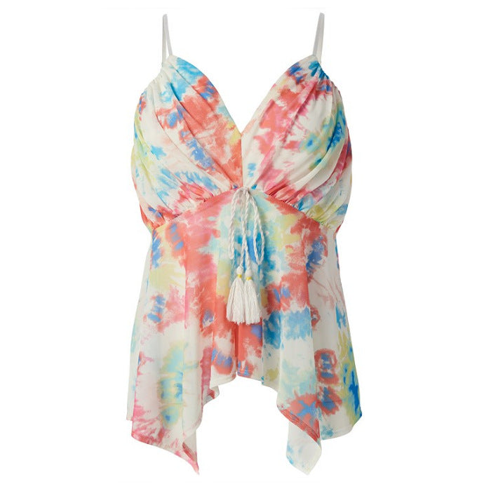 Dame Knoten-Front Strandtop Stilla