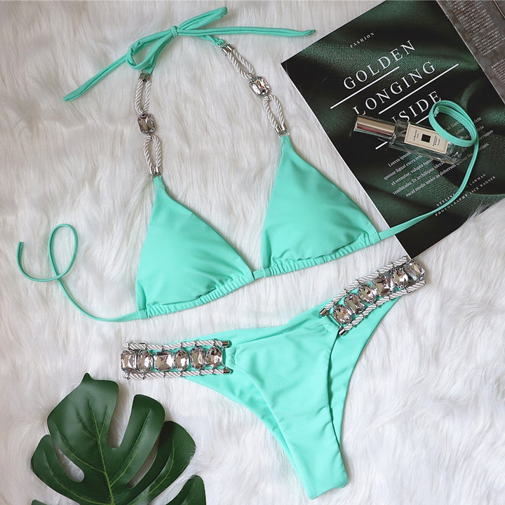 Dame Triangle Bikini Sæt Stilla