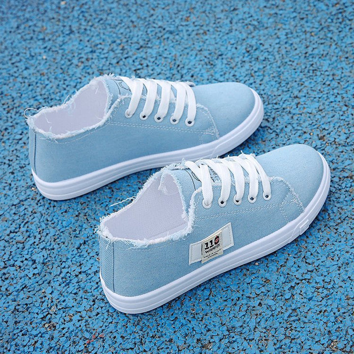 Dame Mode Sneakers i vintage-stil med frynset design og blød sål Stilla