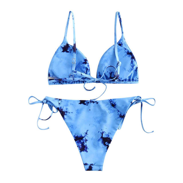Femme Tie-Dye Snor Bikini Sæt Stilla