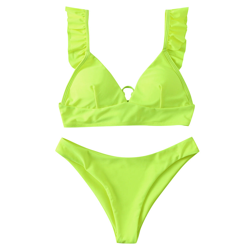 Dame Triangel-Bikini med justerbare stropper og iøjnefaldende Galakse-design Skovae