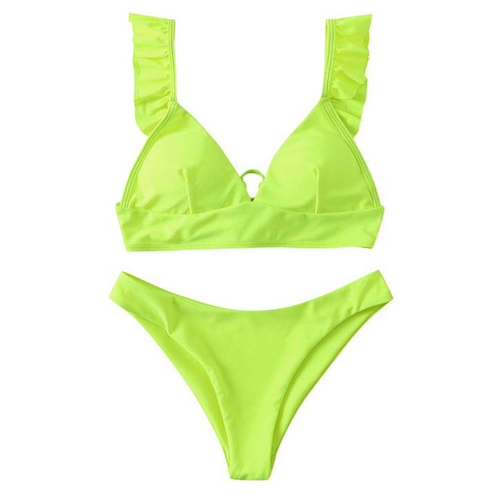 Dame Triangel-Bikini med justerbare stropper og iøjnefaldende Galakse-design Skovae