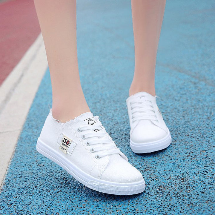 Dame Mode Sneakers i vintage-stil med frynset design og blød sål Stilla