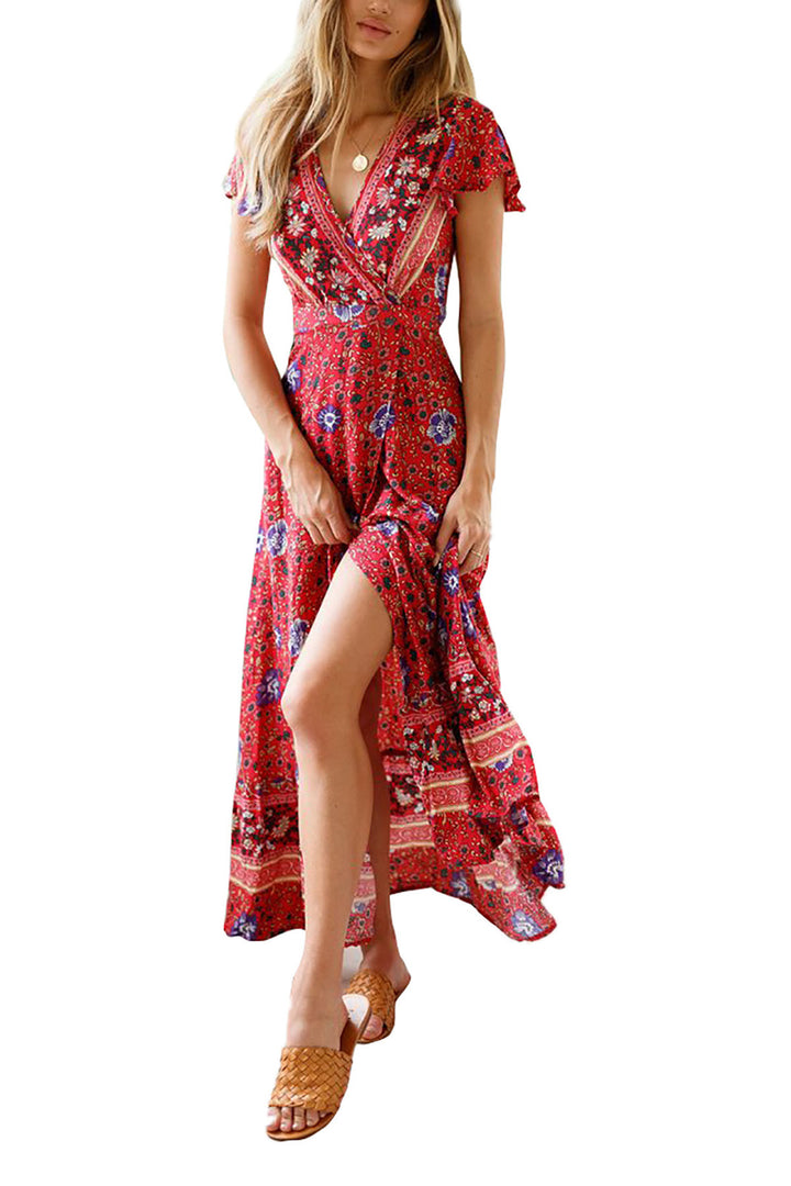 Frau Maxi Wrap Kjole Stilla
