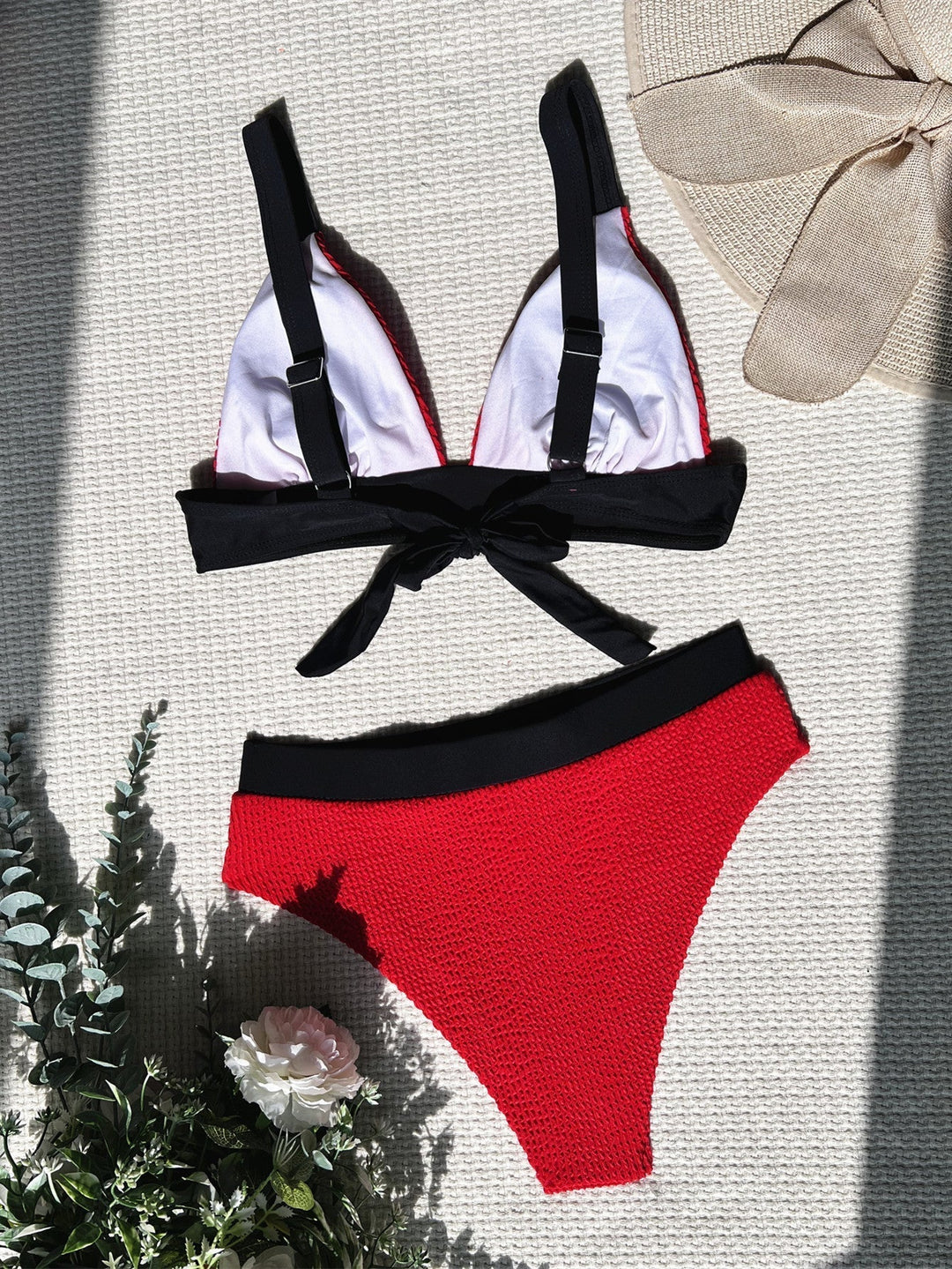Stilla | Bikini Trekant Struktureret Høj Talje