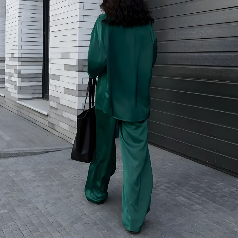 Stilla | Elegant Løst Skåret Bukser Med Oversize Blazer