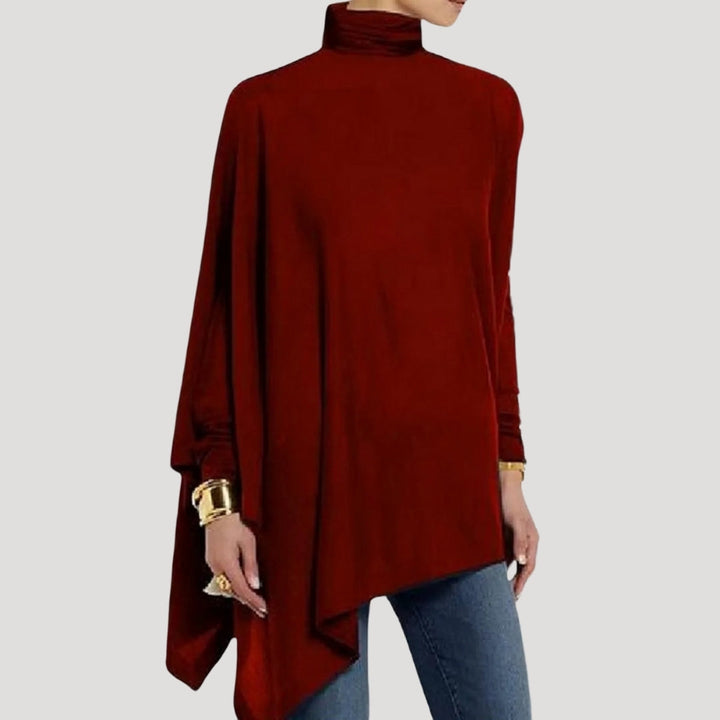 Stilla | Elegant Asymmetrisk Høj Hals Tunika