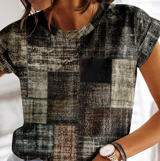 Stilla | Sommerternet T-shirt til kvinder O-hals stil