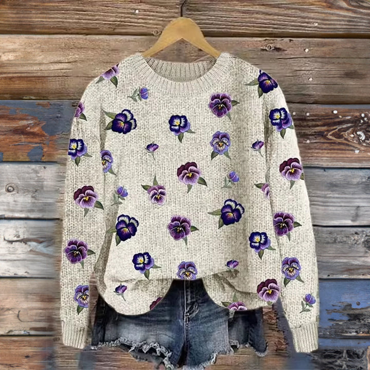 Stilla | Behagelig sweater med magiske blomster