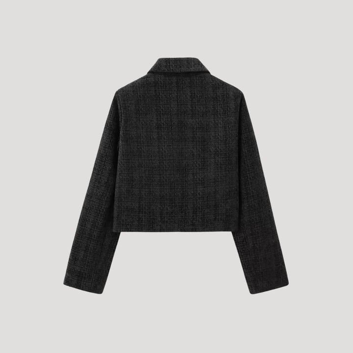 Stilla | Kvinder Tweed Bue Detalje Jakke