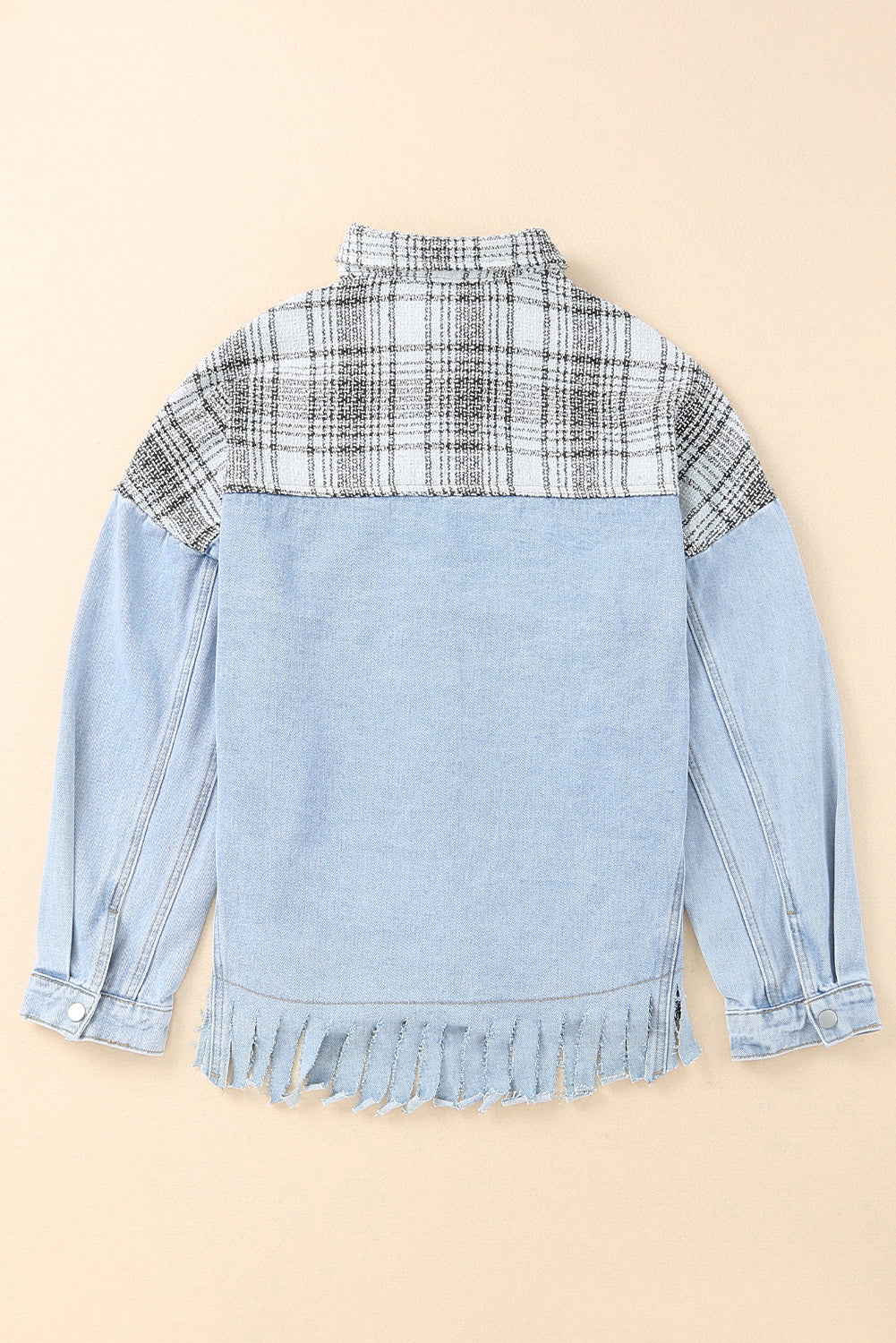 Stilla | Pocketed Snap Down Denim Jakke