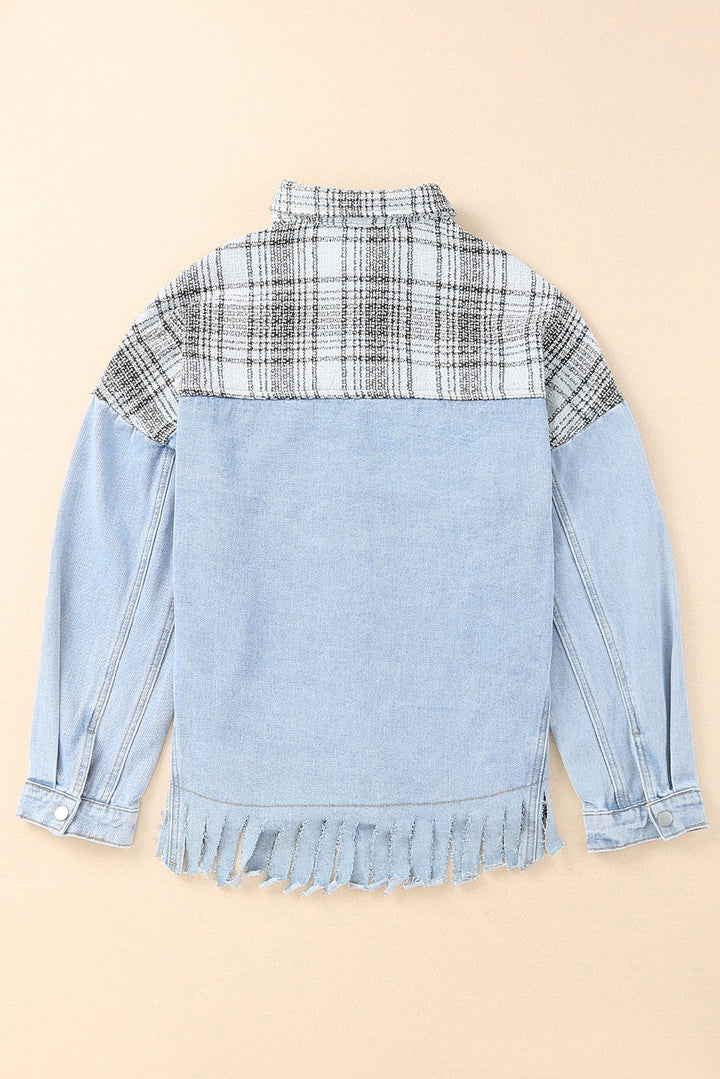 Stilla | Pocketed Snap Down Denim Jakke