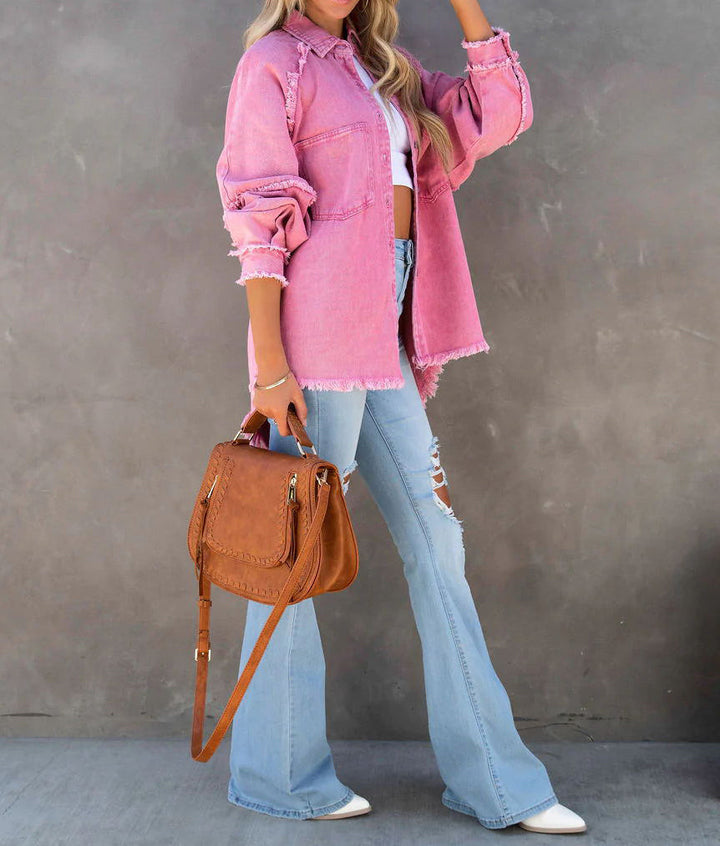 Stilla | Edge Patchwork Pocket Denim-Jakke