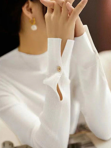 Stilla | Klassisk rullekrave sweater Hvid