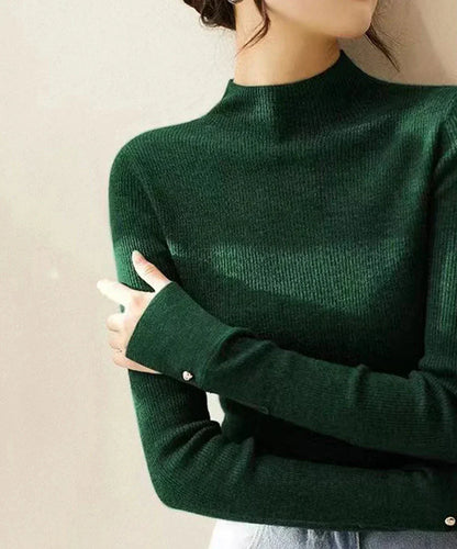 Stilla | Klassiker Rullekravepullover Grøn